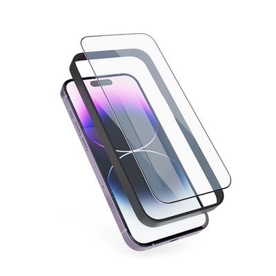 Epico Edge To Edge ochranné sklo pro iPhone 13 / 13 Pro / iPhone 14 - 2ks s instalačním rámečkem
