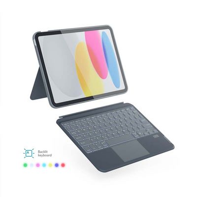 Epico Backlit Keyboard Case for Apple iPad Pro 11 (2018/2020/2021/2022)/Air 10,9/10,9 M1/Air 11 M2/Air 11 M3 - Čeština - šedá