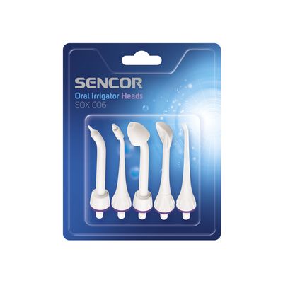 Sencor SOX 006 Náhradní nástavce pro ústní sprchu SOI 11x, 5 ks