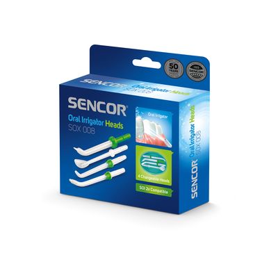 Sencor SOX 008 Náhradní nástavce pro ústní sprchu SOI 22x, 4 ks