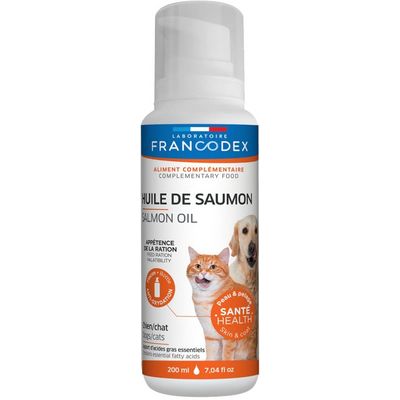 Francodex Salmon Oil lososový olej pro psy a kočky 200ml