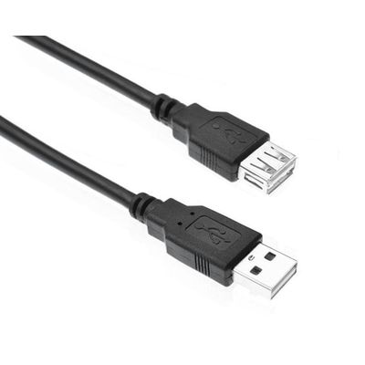 PremiumCord USB 2.0 kabel prodlužovací, A-A, 20cm černá