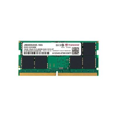Transcend JetRam 16GB SODIMM DDR5 4800 1Rx8 2Gx8 CL40