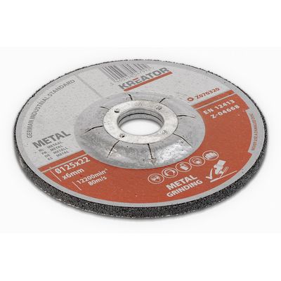 Kreator KRT070320 - Brusný kotouč Ocel 125x6,0mm 2 plus 1 (3ks)