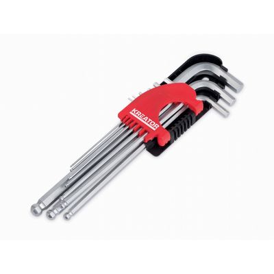 Kreator KRT408302 - Sada klíčů HEX dlouhé 9ks BP