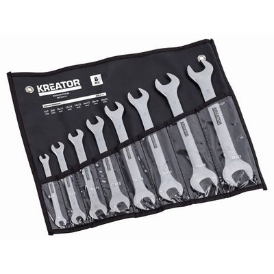 Kreator KRT500010 - Sada oboustranných otevřených klíčů 6-22mm - 8ks v kapse