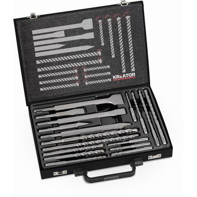 Kreator KRT012801 - 17-ti dílná sada SDS Plus vrtáků / sekáčů