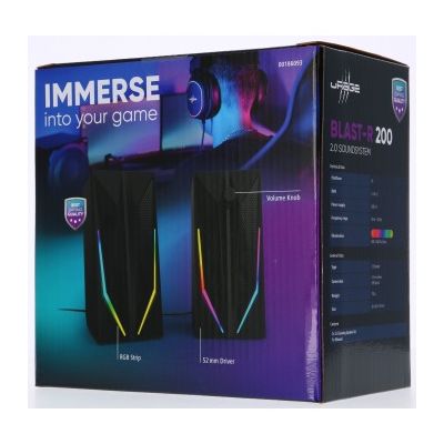 uRage gamingové 2.0 reproduktory BLAST-R 200