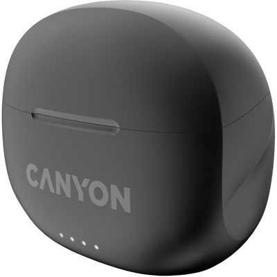 CANYON TWS8B Bluetooth bezdrátová sluchátka s mikrofonem, černá