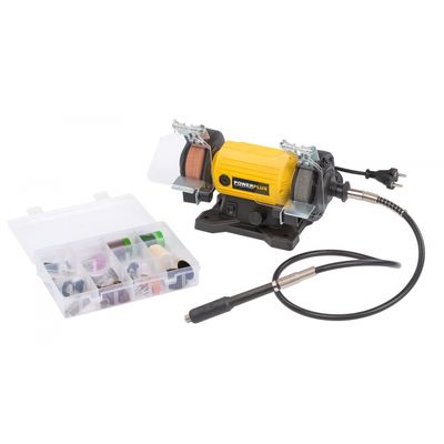 Powerplus POWX1280 - Dvoukotoučová bruska s flexibilní hřídelí 120W