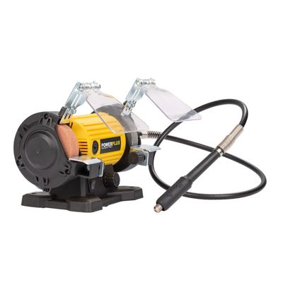 Powerplus POWX1280 - Dvoukotoučová bruska s flexibilní hřídelí 120W