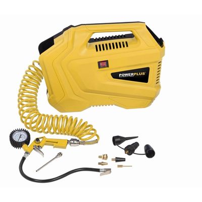Powerplus POWX1706 - Kompresor 1100W plus 11 ks přísl. bezolejový