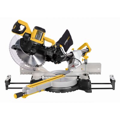 Powerplus POWX075750DB - Pokosová pila s potahem a oboustranným náklonem 2 200W / 305mm