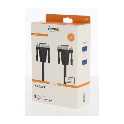 Hama video kabel VGA 15pin., 3 m, Full HD
