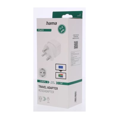 Hama cestovní zásuvkový adaptér do jižní Afriky, 3pól.