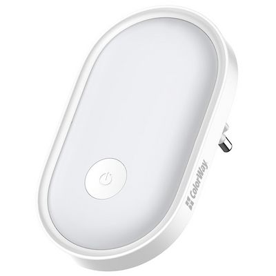 ColorWay noční LED světlo CW-NL08-W, inteligentní senzor, bílé