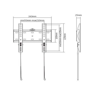 Držák TV GEMBIRD WM-42F-01, 23-42 (30kg)