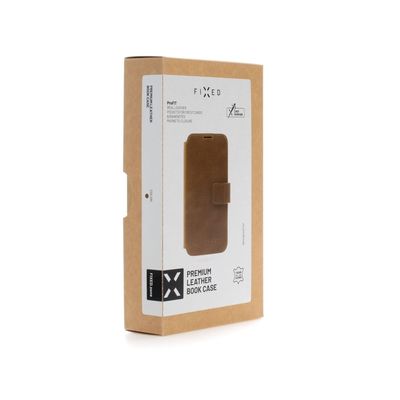 Kožené pouzdro typu kniha FIXED ProFit pro Samsung Galaxy A34 5G, hnědé