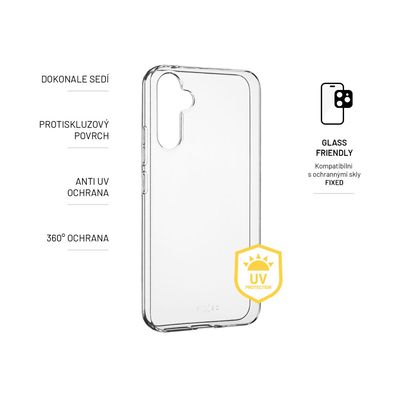 TPU gelové pouzdro FIXED Slim AntiUV pro Samsung Galaxy A34 5G, čiré
