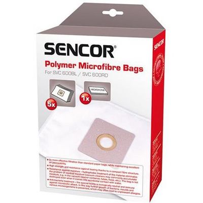 Sencor sáčky do vysavače SVC 600BL/RD, 5 ks