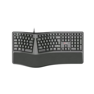 C-TECH KB-113E USB Ergo, černá