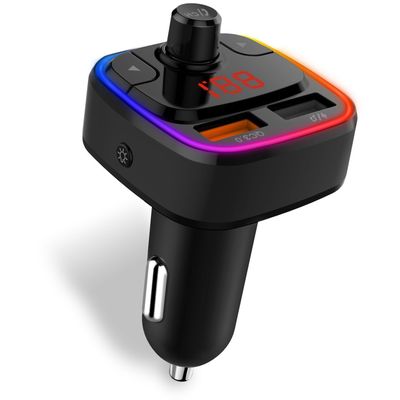 CONNECT IT CarRGB Bezdrátový FM transmitter, 2xUSB+MicroSD, ČERNÝ