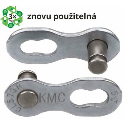 Spojka řetezu KMC 6/7/8 speed EPT povrch, šedý