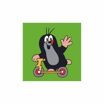 Dino Dřevěné obrázkové kostky Krteček - 4 kostky