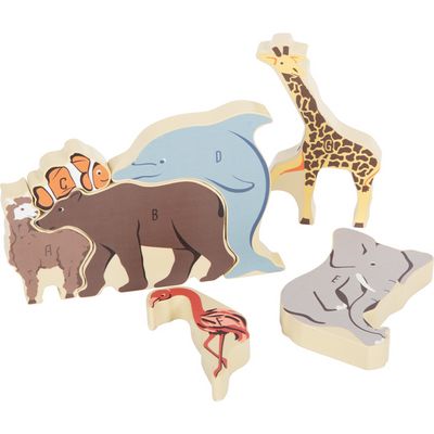 small foot Zvířecí puzzle písmena