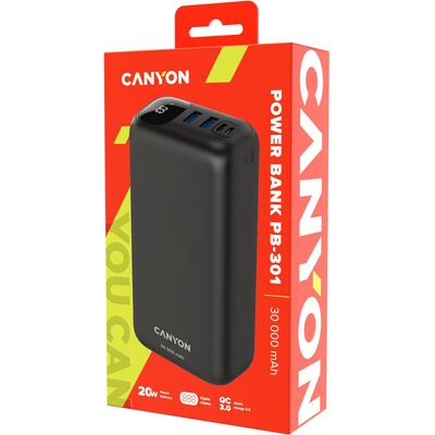 CANYON powerbanka 30000mAh CNE-CPB301B