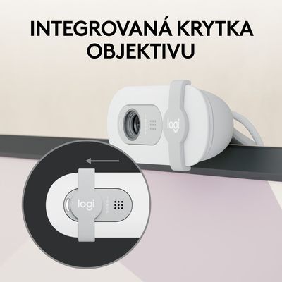 Logitech Brio 100 Full HD Webcamera, bílá