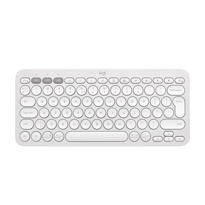 Logitech Pebble Keys 2 K380s, US, bezdrátová klávesnice, bílá