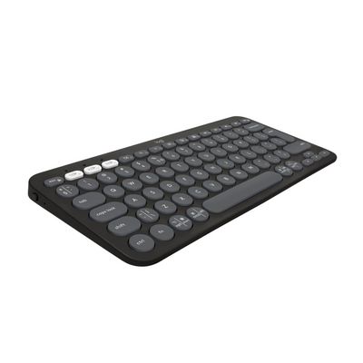 Logitech Pebble Keys 2 K380s, US, bezdrátová klávesnice, grafitová