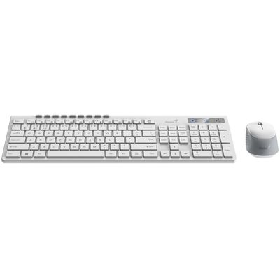 Genius set klávesnice a myši SlimStar 8230, bílý, bezdrátový, CZ/SK
