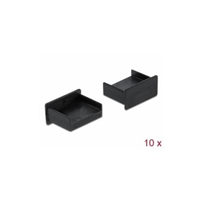 Delock Prachová záslepka pro USB Type-A samice samice bez uchopení 10 kusu cerná
