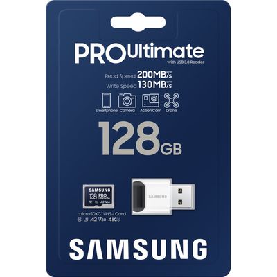 Samsung microSDXC 128GB PRO Ultimate + USB čtečka