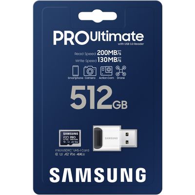 Samsung microSDXC 512GB PRO Ultimate + USB čtečka