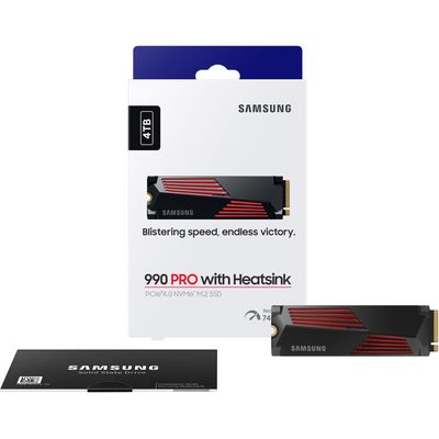 Samsung 990 PRO 4TB NVMe Heatsink