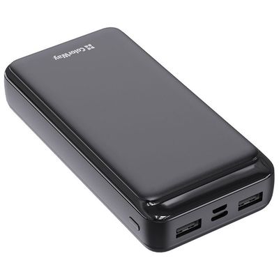 ColorWay powerbanka 20 000mAh, 2x USB/ USB-C/ Micro-USB, černá