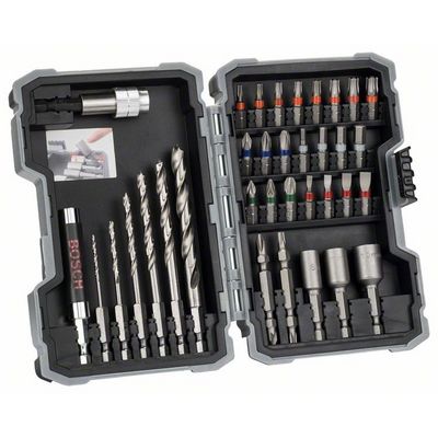 Bosch Sada 35 kusů vrtáků do dřeva a šroubovacích nástavců Extra Hard (2.607.017.566)