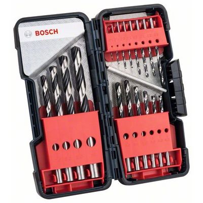 Bosch Sada spirálových vrtáků HSS PointTeQ, ToughBox 1–10 mm, 18 kusů (2.608.577.350)