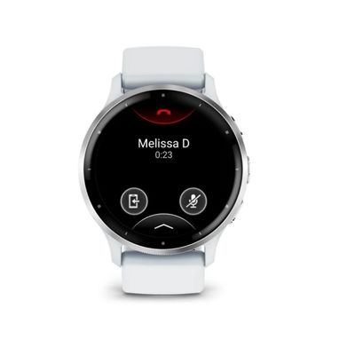 Garmin Venu 3, Silver/ White, silikonový řemínek