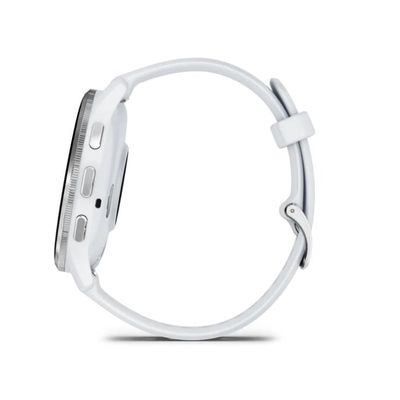 Garmin Venu 3, Silver/ White, silikonový řemínek