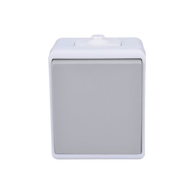 Solight vypínač do vlhka IP54, č. 1 jednopólový, šedý