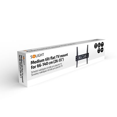 Solight střední naklápěcí držák pro ploché TV, 66cm - 140cm (26 - 55)