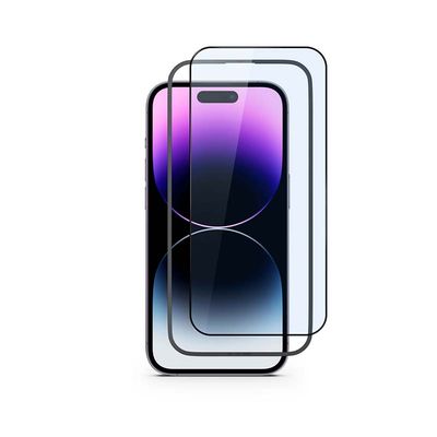 Epico Edge to Edge Glass - 2 pack with installation frame iPhone 15 Plus