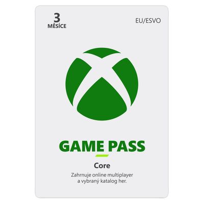XBOX - Game Pass Core - předplatné na 3 měsíce (EuroZone)