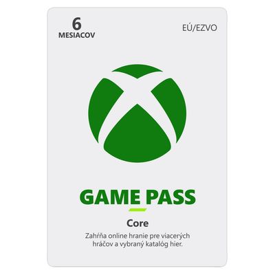 XBOX - Game Pass Core - předplatné na 6 měsíců (EuroZone)