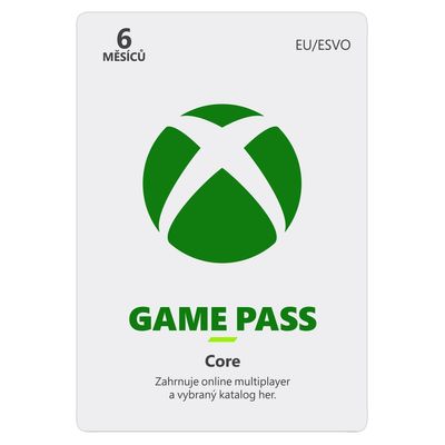 XBOX - Game Pass Core - předplatné na 6 měsíců (EuroZone)