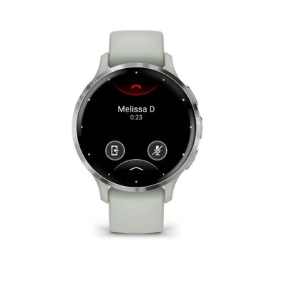 Garmin Venu 3S, Silver/Sage grey, Silicone band